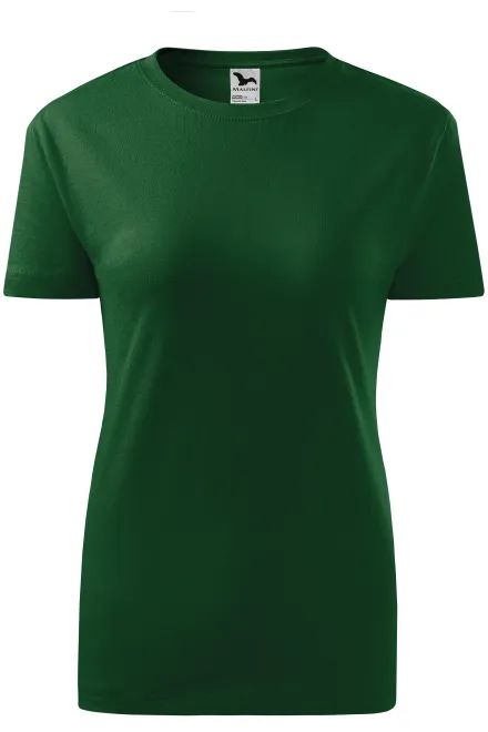 T-shirt classique pour femme - bouteille verte, XS