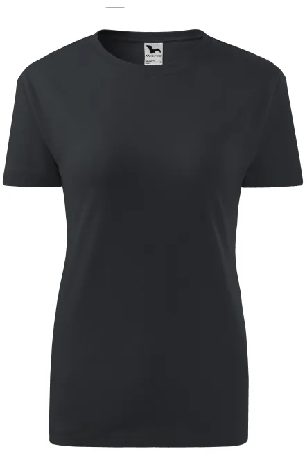 T-shirt classique pour femme - gris ébène, XS