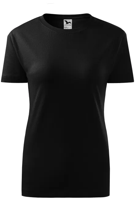 T-shirt classique pour femme - noir, XS