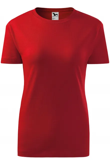 T-shirt classique pour femme - rouge, XS