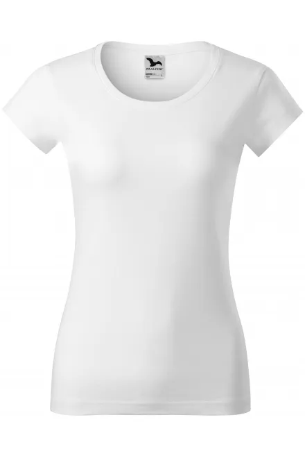 T-shirt coupe slim femme à encolure ronde - blanche, 2XL