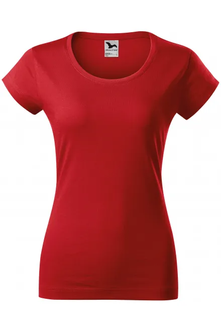 T-shirt coupe slim femme à encolure ronde - rouge, 2XL