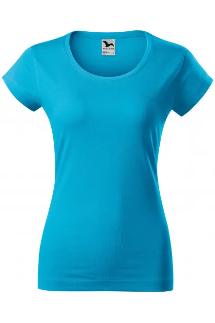 T-shirt coupe slim femme à encolure ronde - turquoise, 2XL