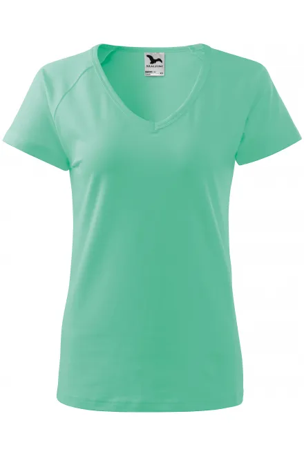 T-shirt coupe slim femme à manches raglan - menthe, M