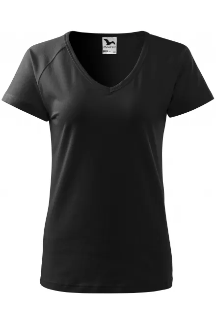 T-shirt coupe slim femme à manches raglan - noir, M