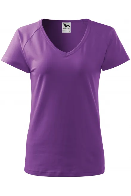 T-shirt coupe slim femme à manches raglan - violet, M
