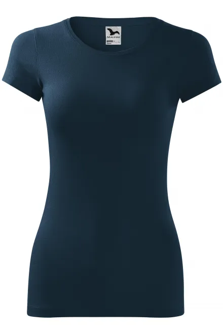 T-shirt coupe slim femme - bleu foncé, M