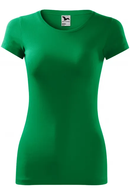 T-shirt coupe slim femme - herbe verte, M