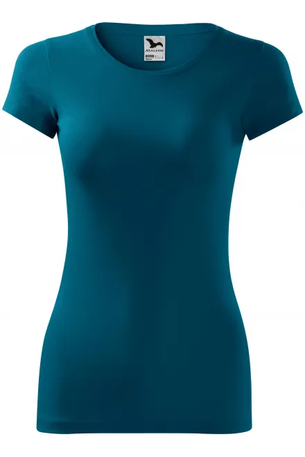T-shirt coupe slim femme - petrol blue, M