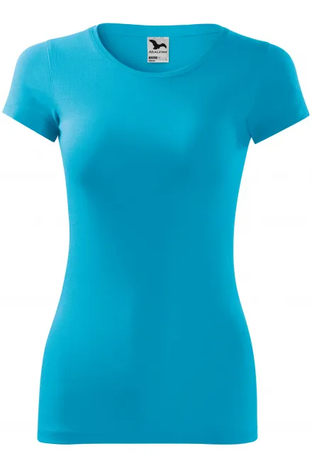 T-shirt coupe slim femme - turquoise, M