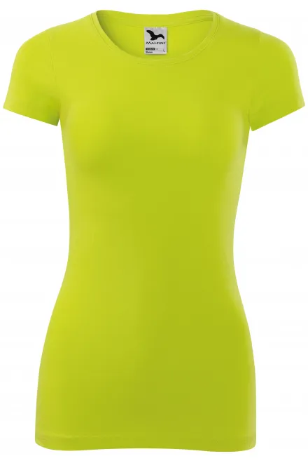 T-shirt coupe slim femme - vert citron, M