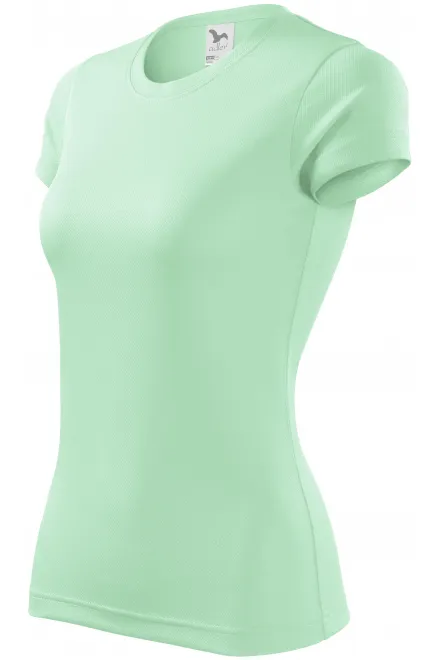 T-shirt de sport femme, menthe claire