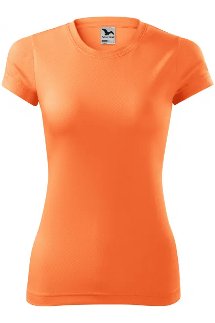 T-shirt de sport femme - néon mandarin, XS