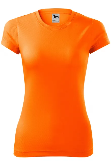 T-shirt de sport femme - orange fluo, XS