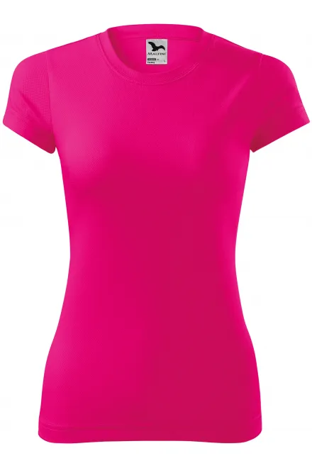 T-shirt de sport femme - rose néon, XS