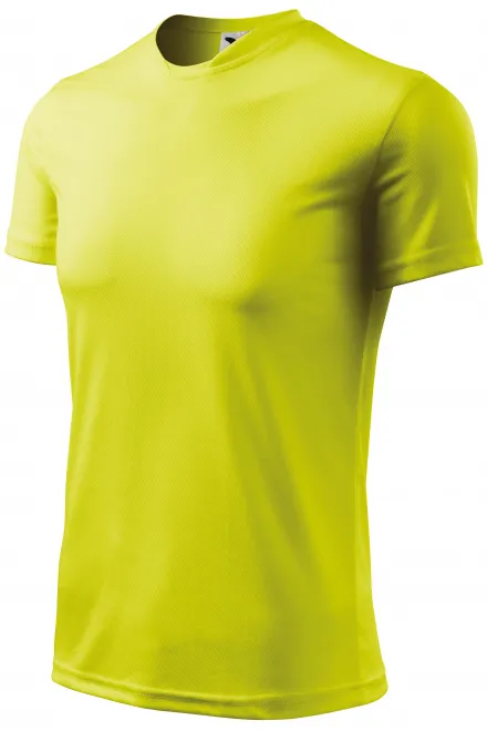 T-shirt de sport pour enfants, jaune fluo