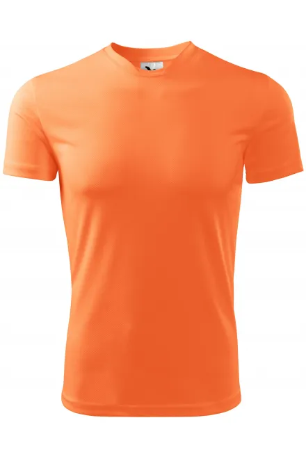 T-shirt de sport pour enfants - néon mandarin, 158 cm / 12 ans