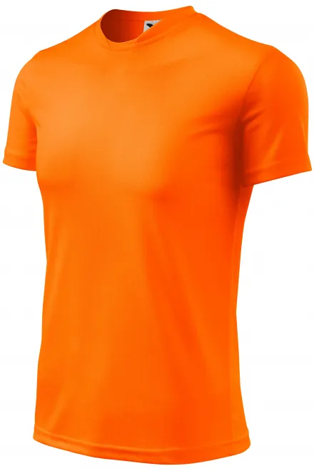 T-shirt de sport pour enfants, orange fluo