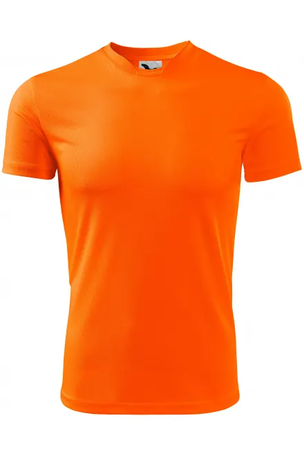 T-shirt de sport pour enfants - orange fluo, 158 cm / 12 ans