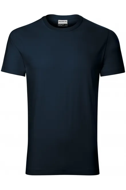 T-shirt durable pour hommes plus lourd - bleu foncé, L