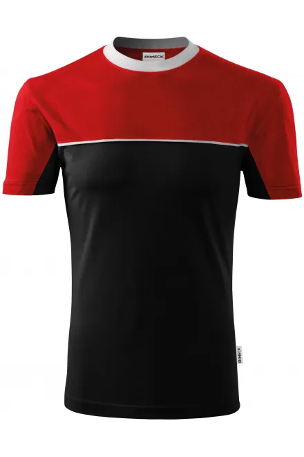 T-shirt en coton bicolore - noir, L