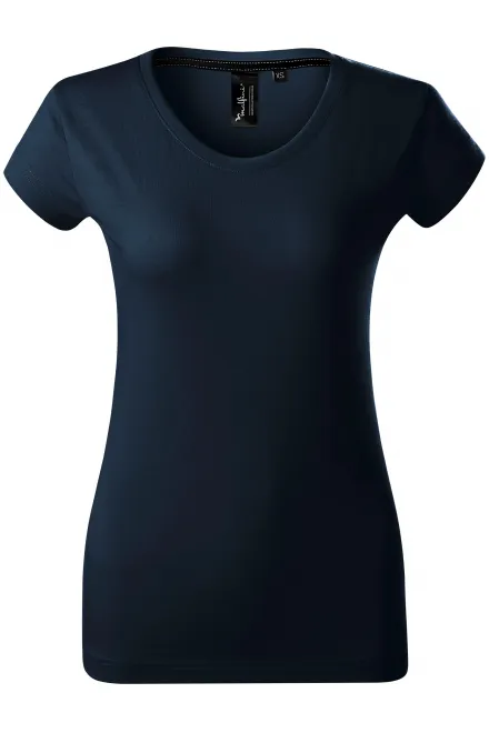 T-shirt exclusif pour femmes - bleu foncé, M