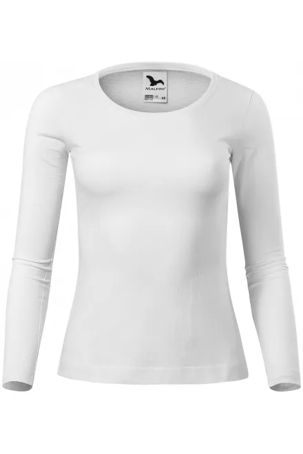 T-shirt femme à manches longues - blanche, XS