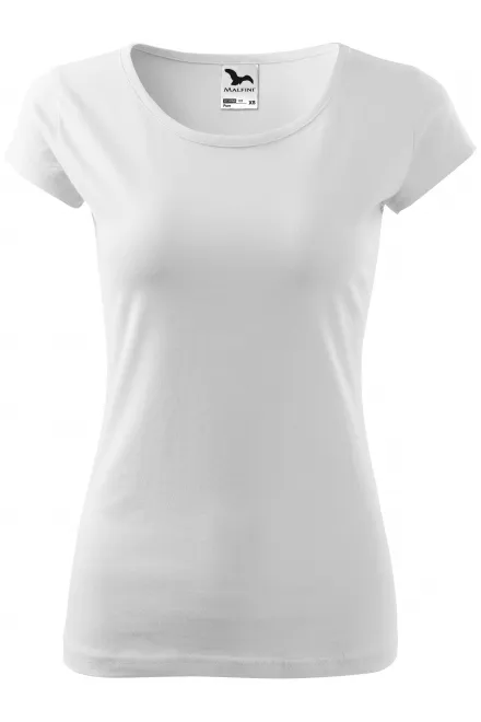 T-shirt femme à manches très courtes - blanche, M