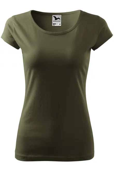 T-shirt femme à manches très courtes - military, M