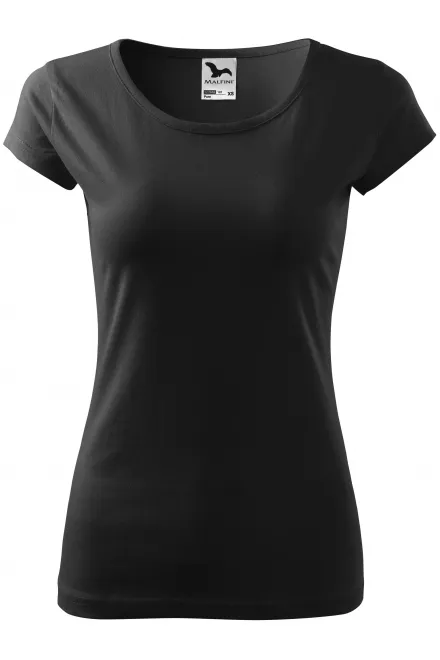 T-shirt femme à manches très courtes - noir, M
