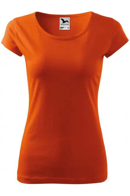 T-shirt femme à manches très courtes - orange, M