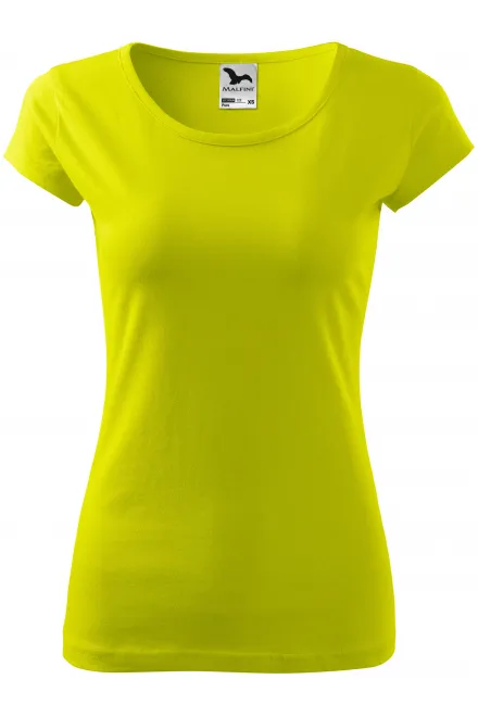 T-shirt femme à manches très courtes - vert citron, M