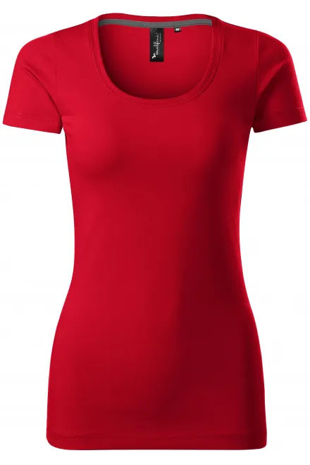 T-shirt femme avec coutures décoratives - formula red, M