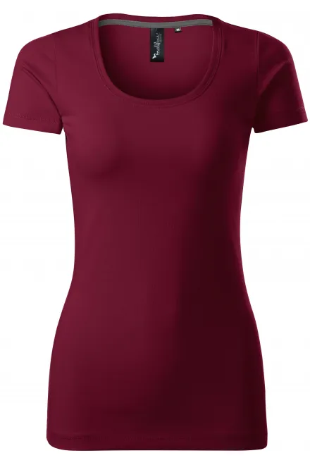 T-shirt femme avec coutures décoratives - garnet, M