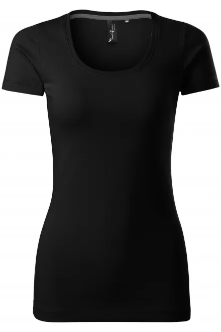 T-shirt femme avec coutures décoratives - noir, M
