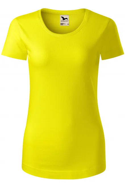 T-shirt femme en coton bio - jaune citron, L