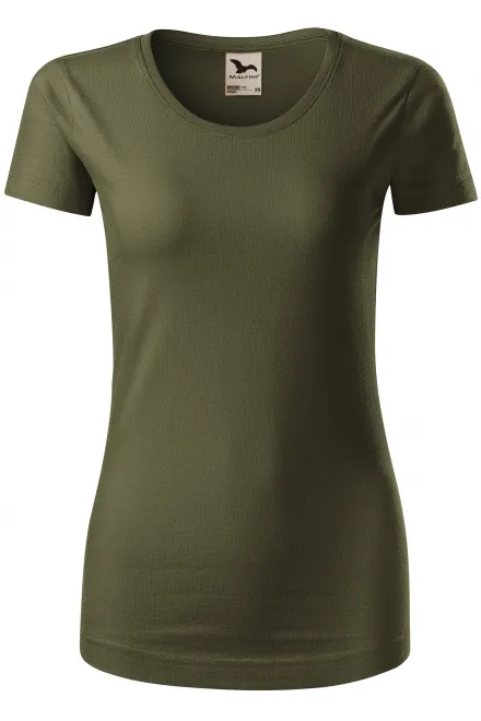 T-shirt femme en coton bio - military, L