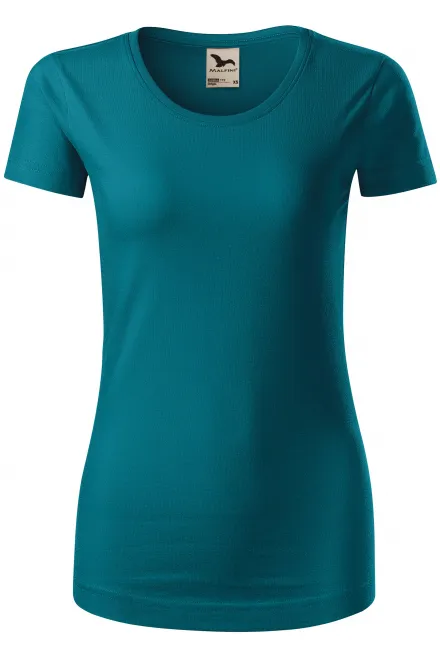 T-shirt femme en coton bio - petrol blue, L