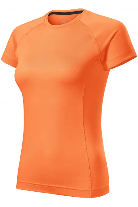 T-shirt femme pour le sport, néon mandarin
