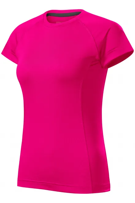 T-shirt femme pour le sport, rose néon