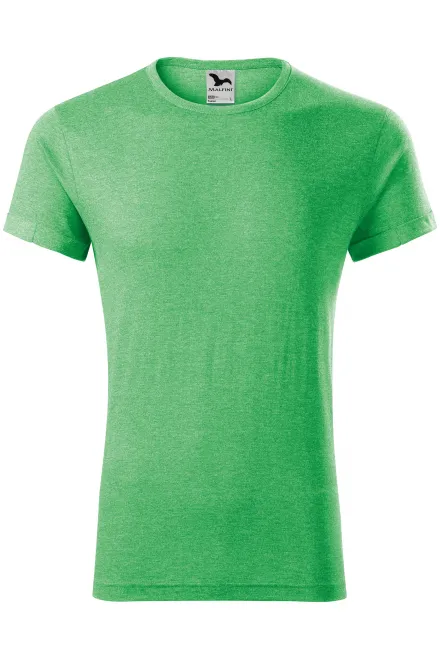 T-shirt homme à manches retroussées - marbre vert, M
