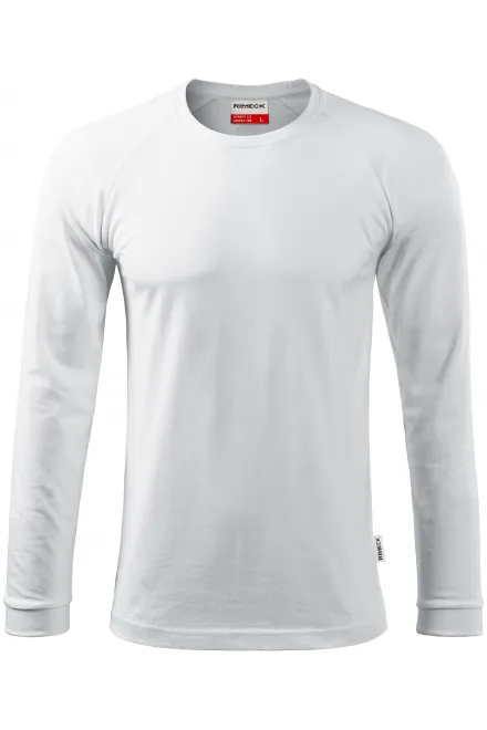 T-shirt homme contrasté à manches longues - blanche, M