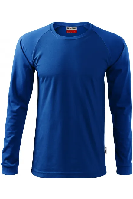 T-shirt homme contrasté à manches longues - bleu royal, M