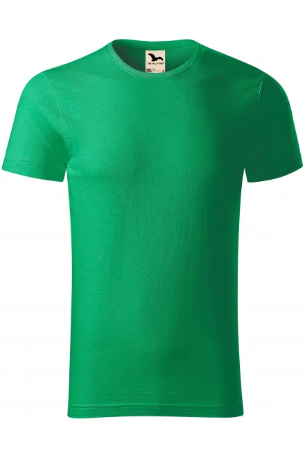 T-shirt homme, coton bio texturé - herbe verte, M