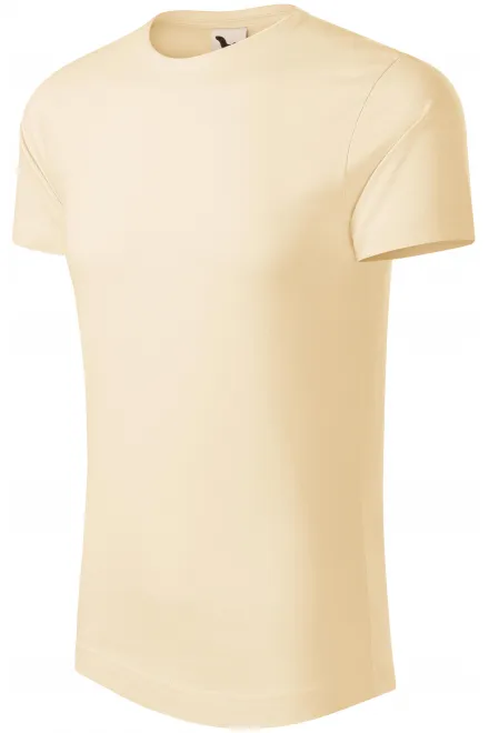 T-shirt homme en coton bio, amande