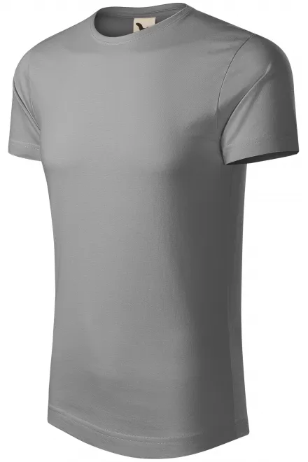 T-shirt homme en coton bio, argent clair