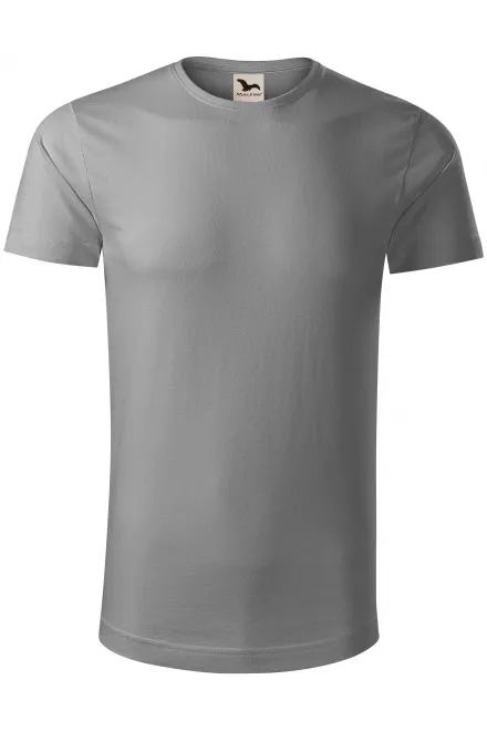 T-shirt homme en coton bio - argent clair, M