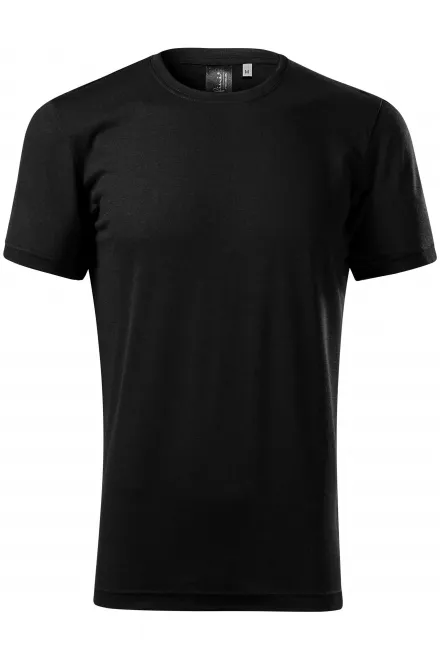 T-shirt homme en laine mérinos - noir, 3XL