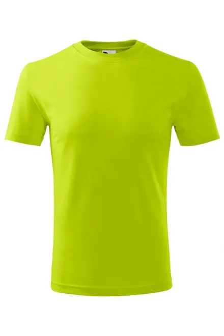 T-shirt léger pour enfants - vert citron, 110 cm / 4 ans