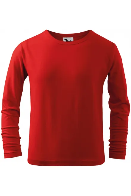 T-shirt manches longues pour enfants - rouge, 134 cm / 8 ans